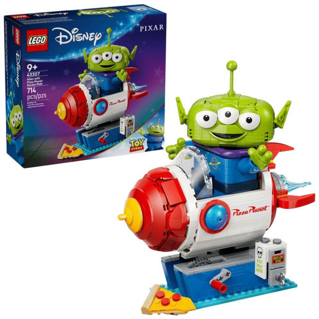 LEGO 迪士尼系列 Alien with Pizza Planet Rocket Ride 三眼怪和披薩星球火箭 43307, 1個
