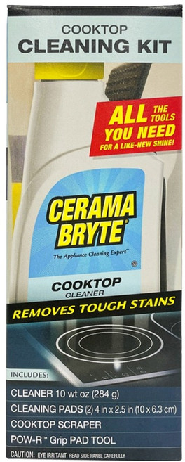 CERAMA BRYTE 電磁爐清潔劑 284g + 專用菜瓜布 2入 + 清潔工具 + 刮刀組 NO2