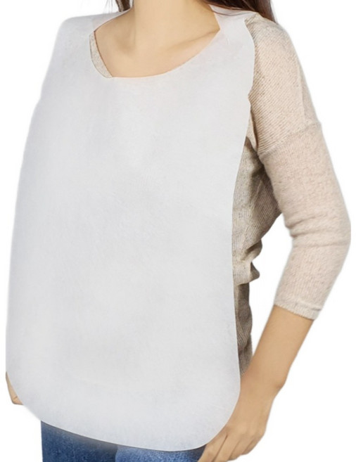 와이하이진 국내산 부직포 업소용 손님용 일회용 앞치마 실속형, 화이트, 1000개