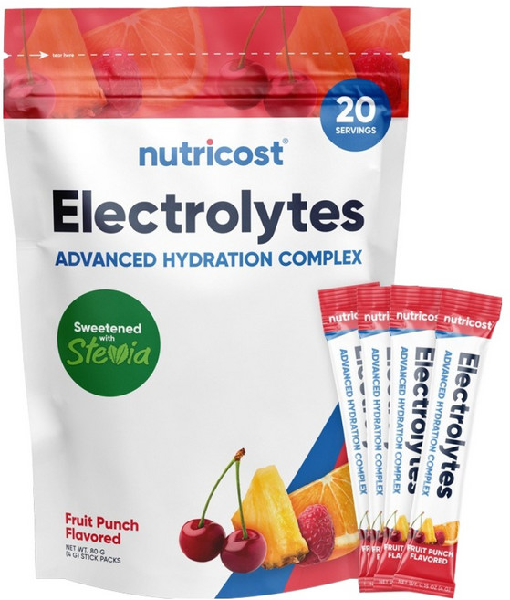 nutricost 電解質補水隨身包 水果潘趣風味 20入