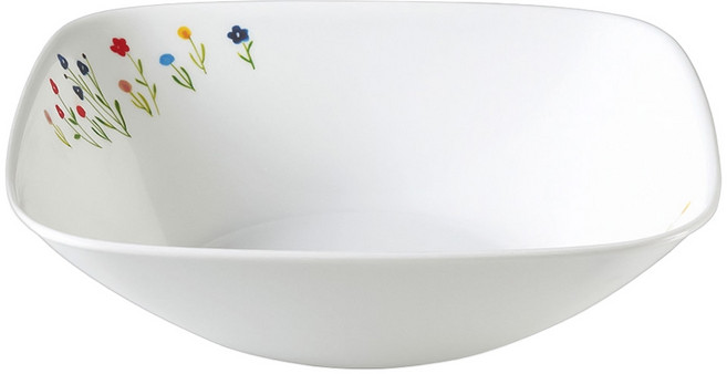 Corelle Brands 康寧餐具 方形湯碗 2348 1.4L, 春漾花朵, 1個
