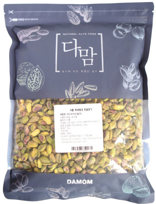 다맘 탈각피스타치오, 1kg, 1개
