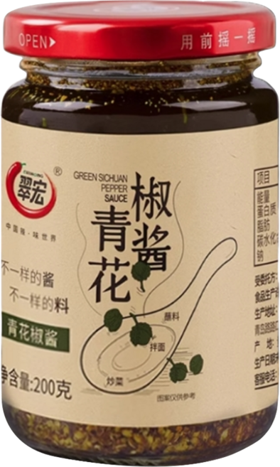 翠宏 青花椒醬, 200g, 1個