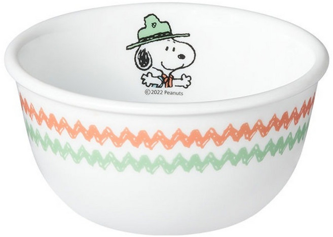 Corelle Brands 康寧餐具 中式飯碗 411 325ml, SNOOPY 露營趣, 1個