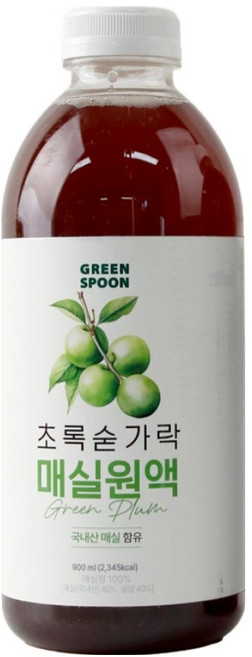 GreenSpoon 梅子原液, 1個, 900ml