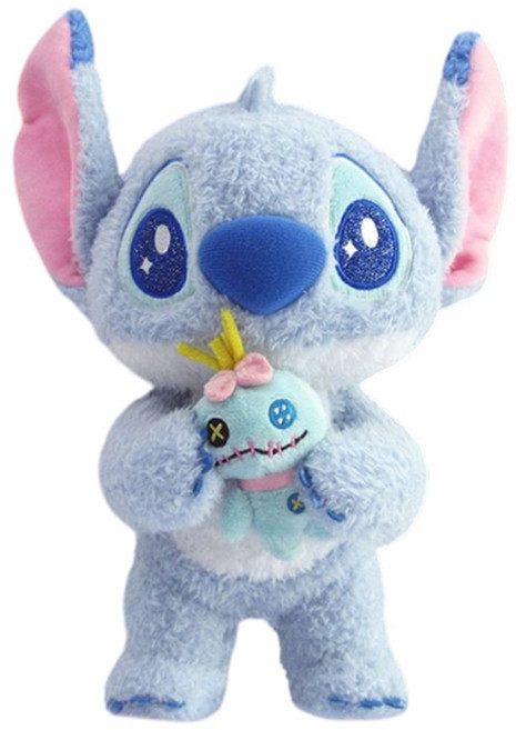 BEAST KINGDOM 野獸國 星際寶貝 史迪奇 絨毛娃娃抱醜丫頭, 藍色, 1個, 20cm
