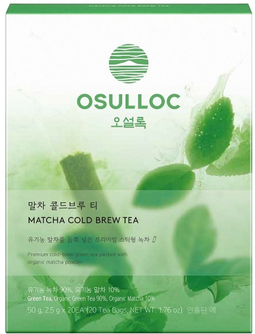 OSULLOC 抹茶冷萃茶, 2.5g, 1個, 20入
