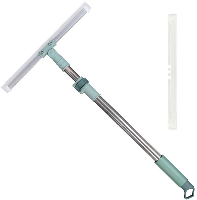 대한 워터제로 180도 욕실 물기제거 밀대 2단 롱 스퀴지 35cm + 여분스퀴지 세트, 1세트