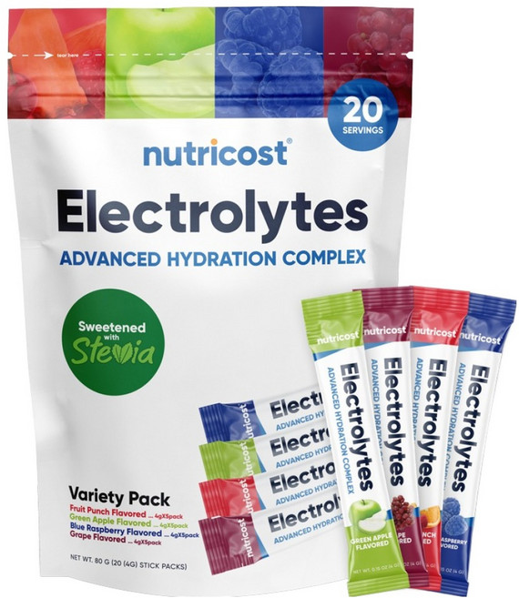 뉴트리코스트 전해질 일렉트로라이트 하이드레이션 스틱 버라이어티팩 20p, 80g, 1개