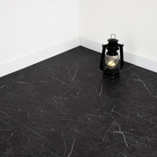 SHEETMORI 磁磚研究所 裝飾地磚 50 x 50 cm x 7片 + 可撕除貼紙 32片 套組 TL-M01, 大理石黑(TL-M01) 7片