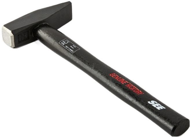 SEE 히코리 블랙 벽돌망치 922g, 1개
