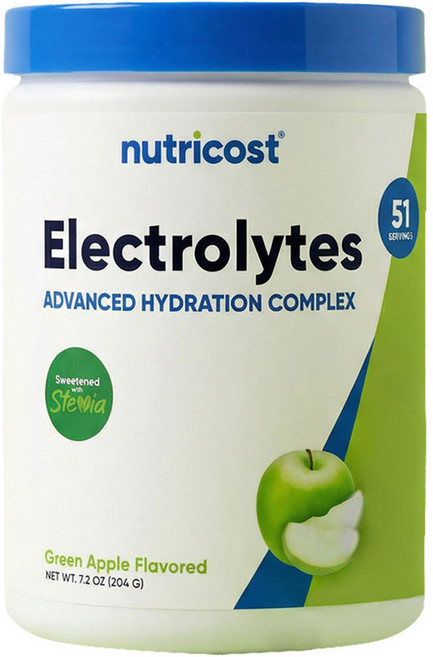 nutricost 電解質補水 青蘋果口味, 204g, 1個