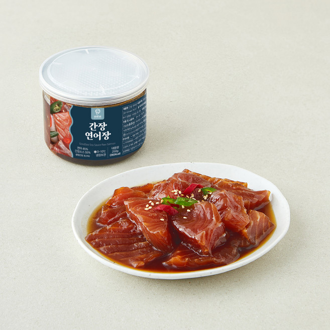 바른씨 간장 연어장, 250g, 1개