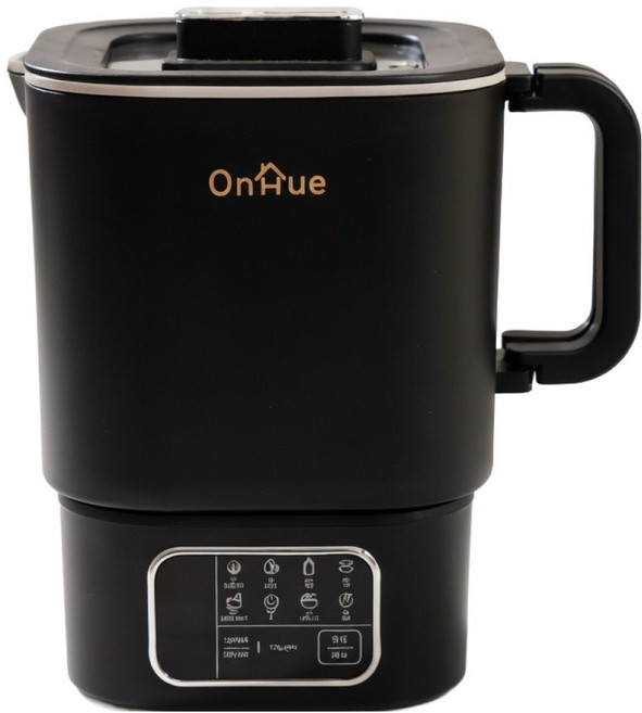 OnHue 不鏽鋼琺瑯塗層 110~240V 國際電壓 便攜式多功能快煮壺