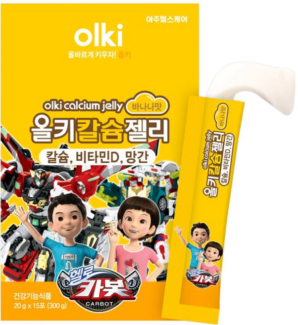 olki Hello Carbot 衝鋒戰士鈣質果凍 香蕉口味 15入