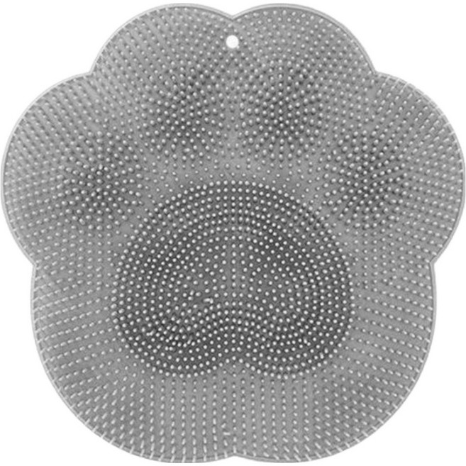 실리콘 풋 브러쉬 발세척 매트 30cm, 그레이, 1개입, 1개