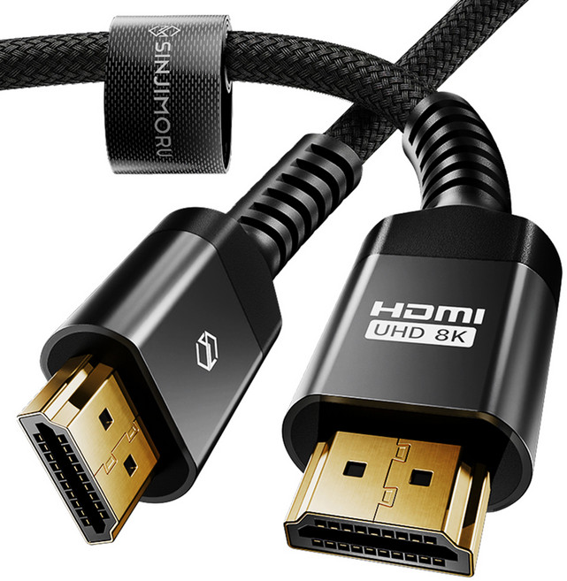 신지모루 3중차폐 HDMI 2.1v 8K UHD 케이블 ULTRA HIGH SPEED, 1개, 1m