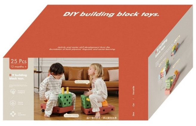 Jolly 創意統合玩具 25pcs, 混和顏色, 1個