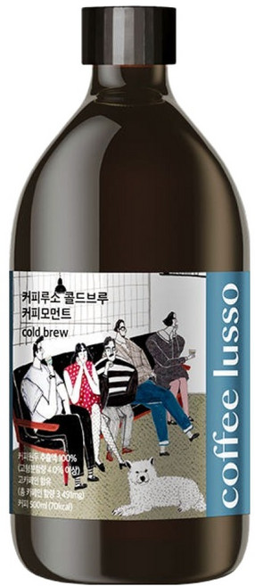 coffee lusso 咖啡時刻 冷萃咖啡原液, 1個, 1入, 500ml