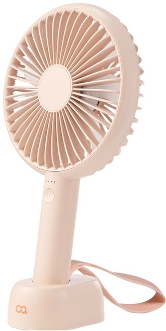 오아 라운드 핸디 맥스 빅팬 무선 휴대 탁상용 선풍기, 코지 피치, OPFN-015ZP