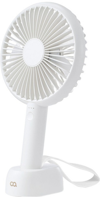 오아 라운드 핸디 맥스 빅팬 무선 휴대 탁상용 선풍기, 포그 밀크, OPFN-015FM