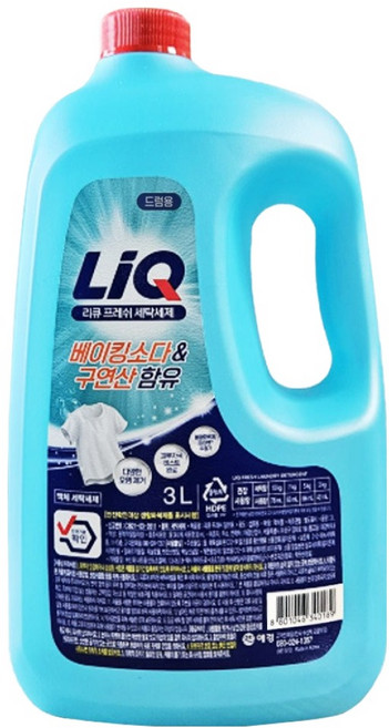 리큐 프레쉬 용기 드럼, 3L, 1개