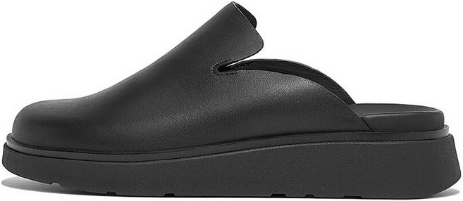 fitflop 女款 Gen-FF 皮革穆勒鞋, 黑色, 220