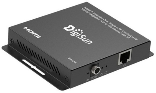 DigiSun 得揚 4K2K HDMI over IP 網路線 訊號延長器 + 紅外線遙控傳輸 直線 120m, 1個, EH720
