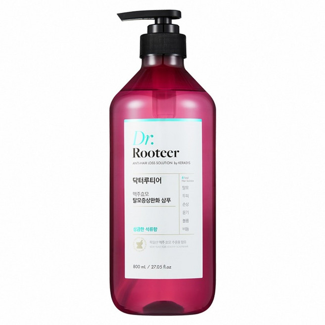 DrRooteer 啤酒酵母髮根強健洗髮精 水漾石榴調, 1件, 800ml