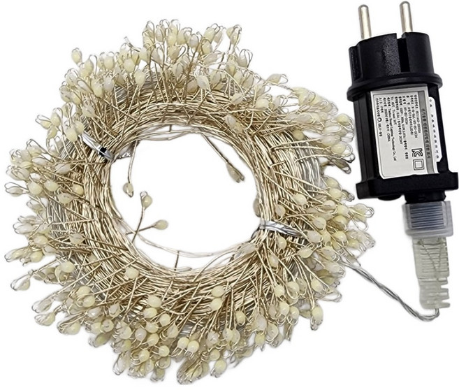 Gib DC24V LED 含電源線 煙火線燈 500燈 17m, 白色, 1個