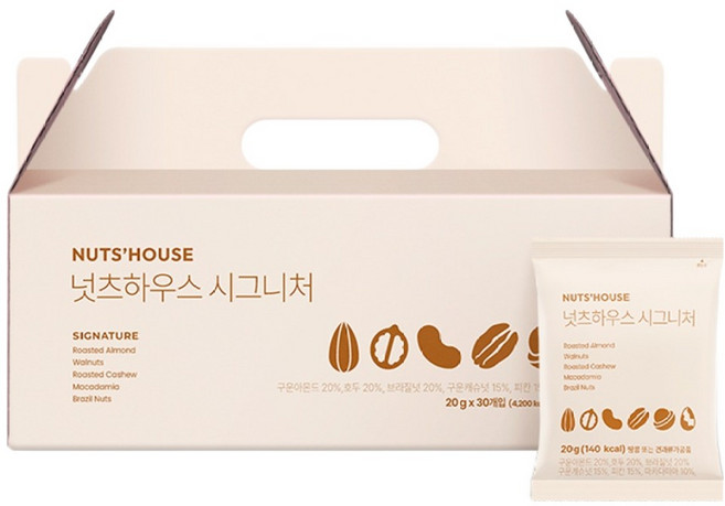 넛츠하우스 시그니처 20g x 30p, 1개