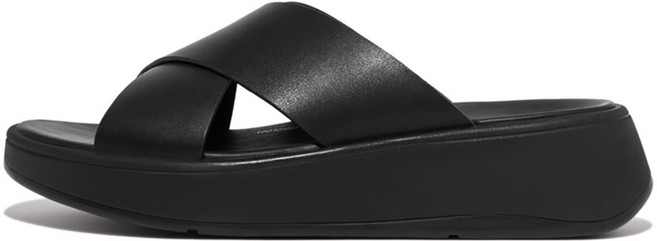 fitflop 女款 F-Mode 皮革厚底交叉拖鞋