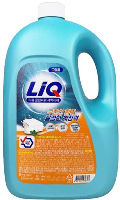 리큐 클린파워 용기 드럼, 1개, 4L