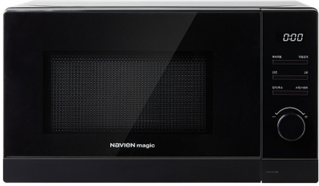 NaVIeN magic 按鈕式旋鈕微波爐 黑色 20L, MWR-1411ET