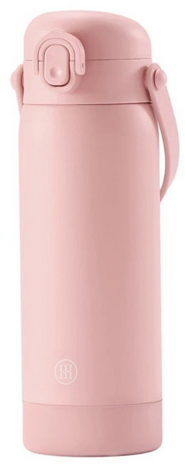 Simba 小獅王辛巴 TEENYLITE 手提吸管不鏽鋼保溫瓶, 栗粉色, 1個, 450ml