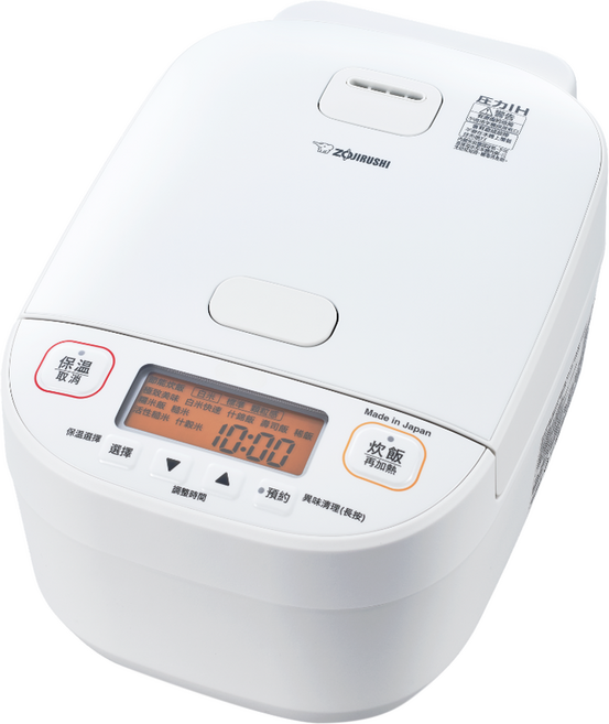 ZOJIRUSHI 象印 壓力IH電子鍋 10人份, 白色, NW-YAF18