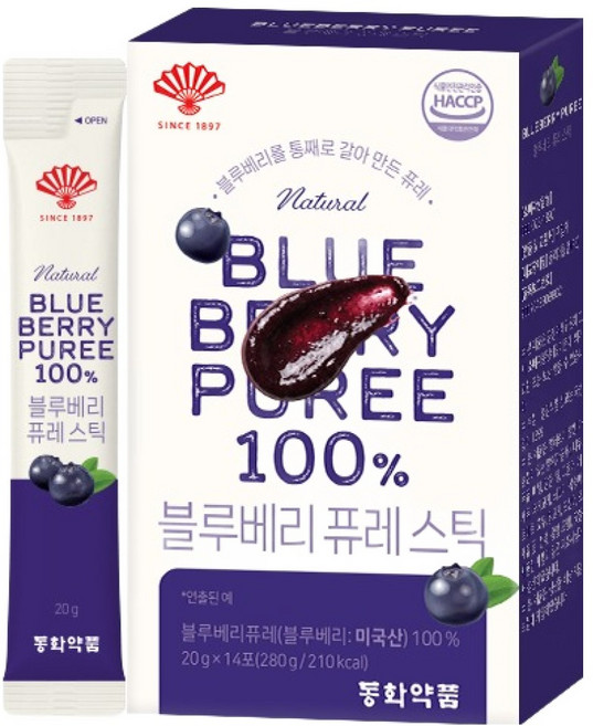 Dongwha Pharm 藍莓果泥隨身包 14入