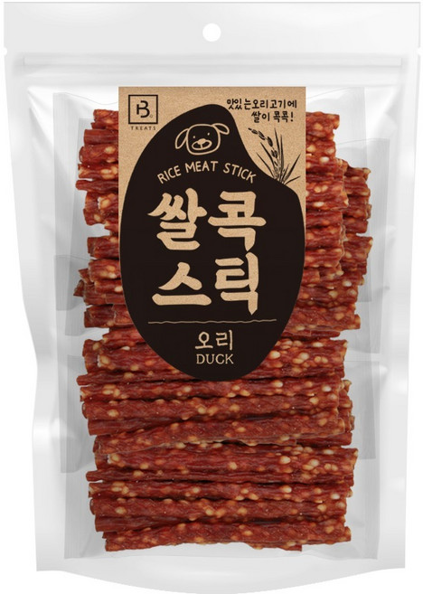 브리더랩 강아지 쌀콕 스틱, 1개, 1kg, 오리고기맛
