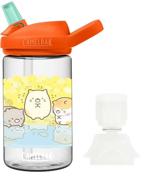 CAMELBAK eddy+ RENEW 400ml 兒童吸管運動水瓶 + 防塵蓋 角落小夥伴 貓咪倒影 1個