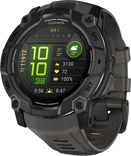 GARMIN Instinct 3 AMOLED 本我系列 AMOLED 智慧腕錶 1.3吋 GPS + 藍牙 石墨灰 50mm