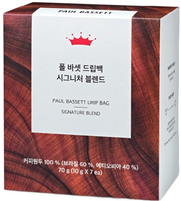 Paul Bassett 經典特調濾掛式咖啡, 10g, 1個, 7入