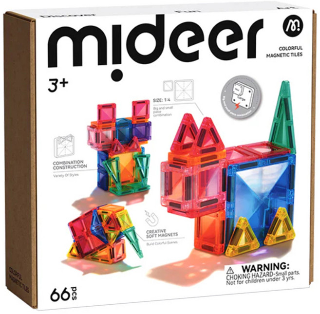mideer 彩窗磁力片 mini磁力片組合裝, 混和顏色, 1套