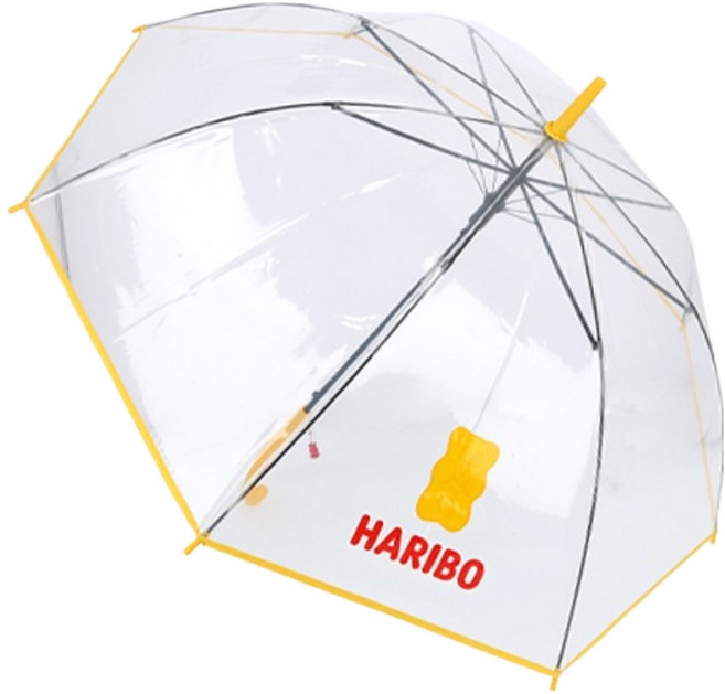 HARIBO 成人用 黃金熊 60 透明雨傘 PUHBU80001