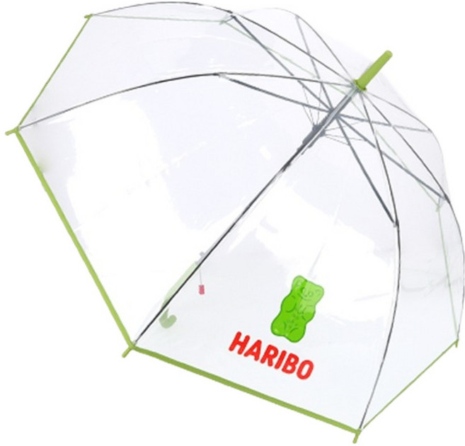 HARIBO 成人用 Goldbären 60 透明雨傘 PUHBU80001