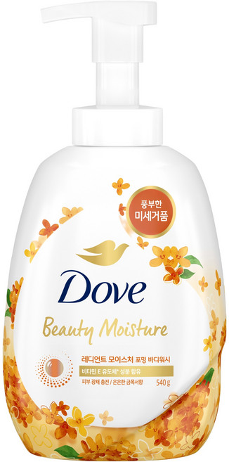 도브 레디언트 모이스처 포밍 바디워시 은은한 금목서향, 540g, 1개