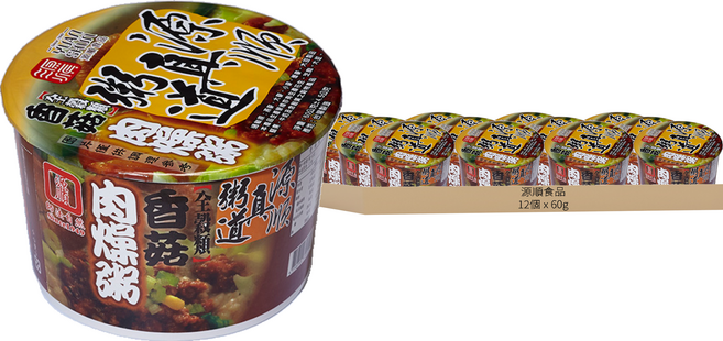 真粥道 香菇肉燥粥, 60g, 12個