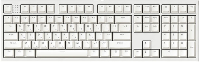 프리플로우 자석축 게이밍 유선 키보드, 화이트, archon M1 PRO 2 MAX, 퀵실버