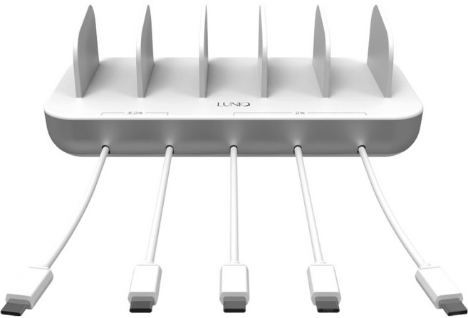 Lunique 超高速 PPS / PD 5埠多功能充電器 Type-C 5p LQ-375