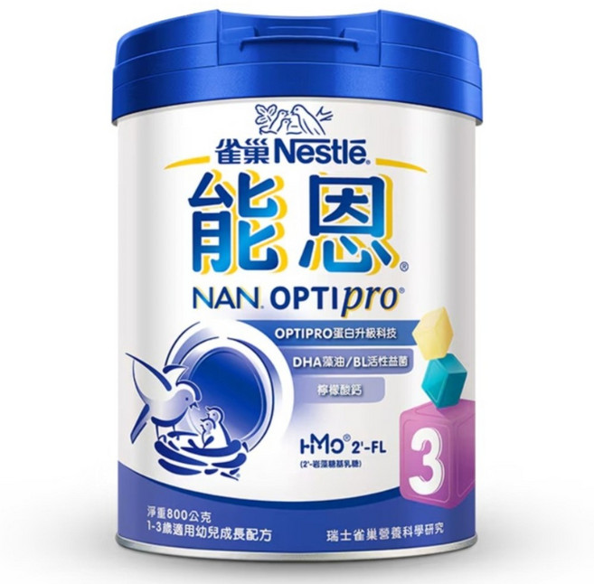 Nestle 雀巢 能恩幼兒成長奶粉HMO新配方 3號 1~3歲, 800g, 1個