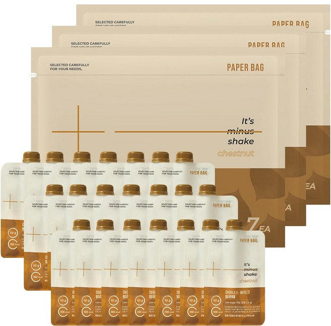 PAPER BAG Minus Shake 麵包拿鐵 3週計畫, 21個, 50g